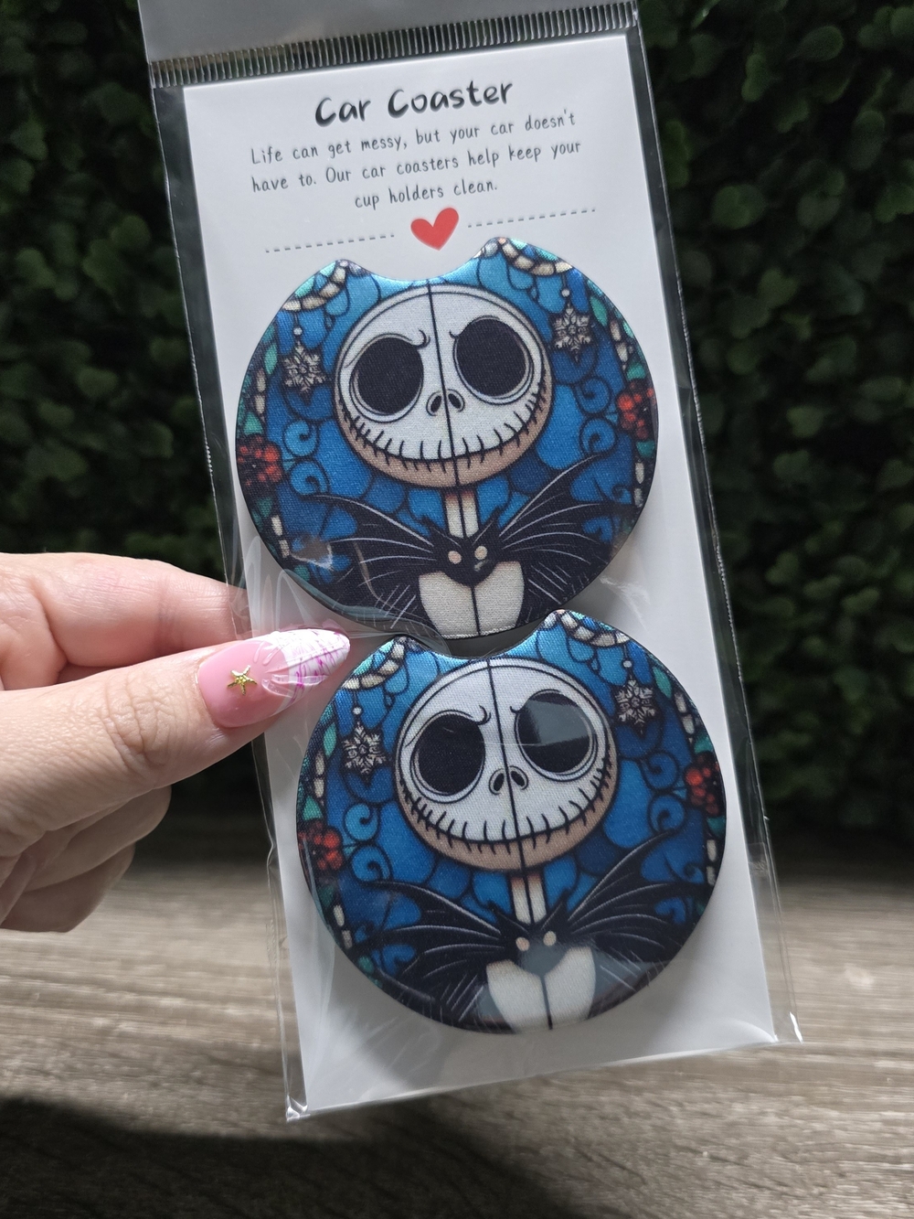 Blue Skull Car Coasters